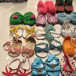 American girl doll shoes 17 pairs